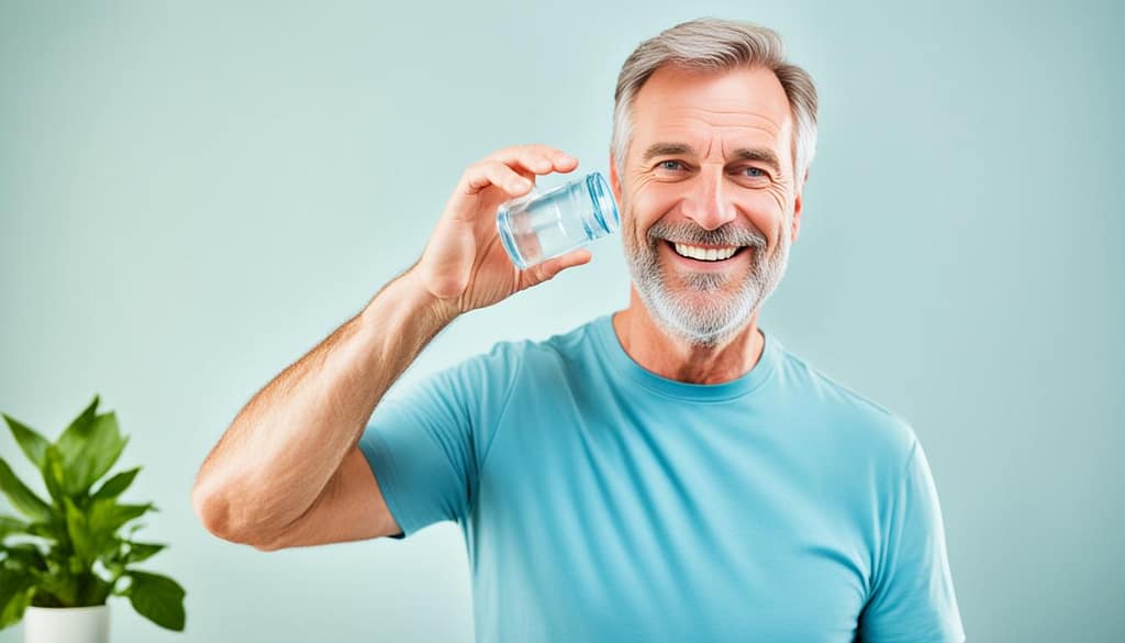 Man drinking water Man drinking water